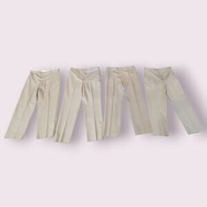 BUNDLE Men's US Military Uniform Pants Size 40 Pleated Flying Cross/ DSCP‎ Beige